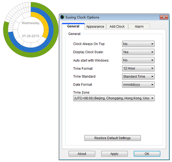 ʱ(Eusing Clock) V2.3 ɫ