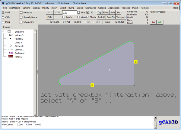 gCAD3D(ͼ) V2.26 Ӣİ