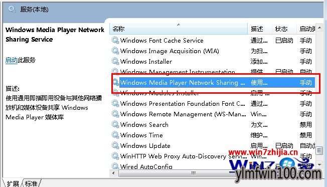 ˫Windows Media  Player Network Sharing Service