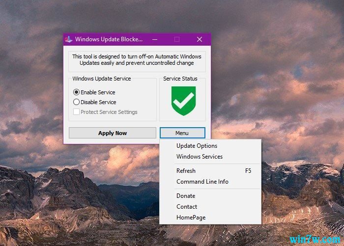 Windows 10 1903Windows Update Blocker 1.2