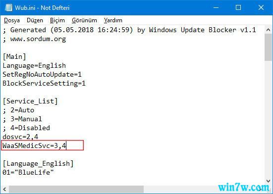 Windows 10 1903Windows Update Blocker 1.2