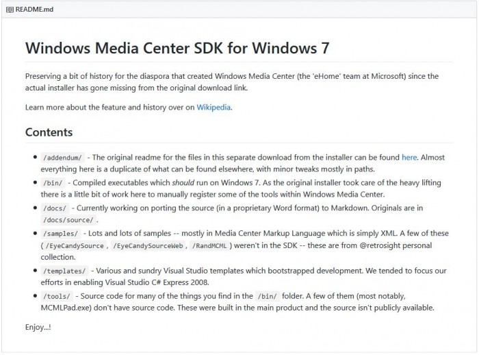 Windows Media Center SDKGitHubϷ3.jpg